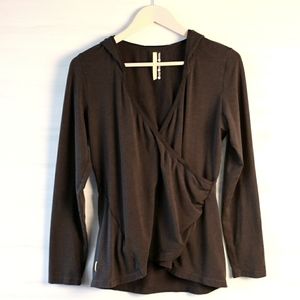 Lole Hooded Long Sleeve Wrap Top